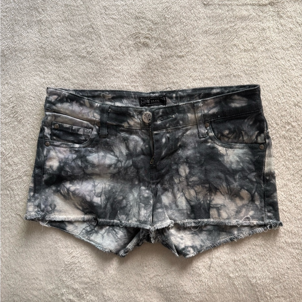 Stylish STS Blue Tie-Dye Women Shorts